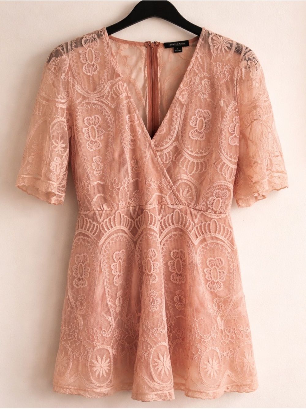 Hers and Mine brand Lace Wrap-Front Women's Top